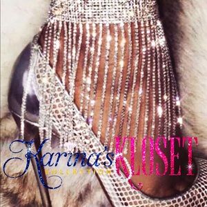 ✨ Shake A Tail Feather Anklet✨, Tina Turner Rhinestones, Bling, Ankle Bracelet